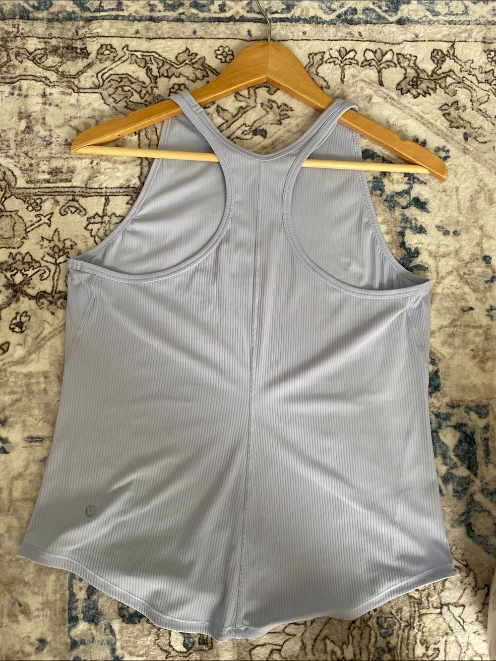 Lululemon Base Pace Ribbed Tank (Pastel Blue) - Picture 3 of 6